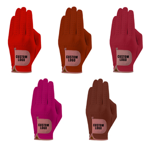 Gants de golf pour adultes en cuir de mouton doux et respirant de qualité supérieure avec logo personnalisé Gants de golf d'entraînement en gros - Product Image 3