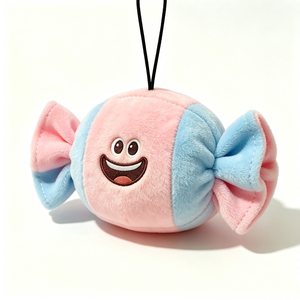 Customized Candy Plush Pouch, <b>Sweet</b>‑Shaped Plush Coin Purse, Candy‑Themed Plush Zipper Bag - Product Image 4