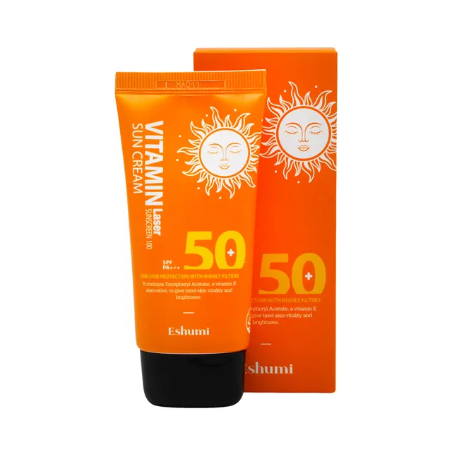 The Best Selling In Korea with a refreshing finish without stickiness Eshumi Vitamin Razer Sunscreen 100 Suncream