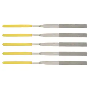 3x140mm 150mm grain taille 150 outils à main limes en acier au diamant pour la finition des pierres précieuses classe céramique - Product Image 1