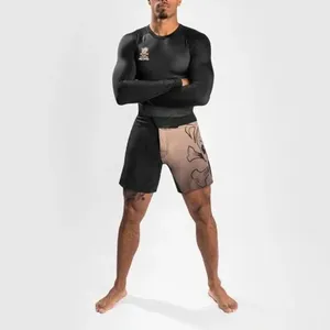 Vente en gros OEM Design Hommes MMA Unisexe Vêtements d'arts martiaux Short de boxe extensible uni Vêtements de sport Shorts de sport Vêtements pour hommes MMA - Product Image 1