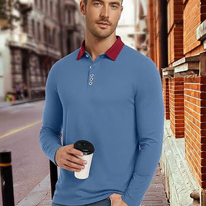 Camisas de Manga Larga para Hombre, 100% Algodón, Cuello Camisero, Casual, Transpirable, con Botones, Bolsillo Personalizado, Venta al por Mayor - Product Image 4