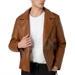 Veste en cuir d'hiver pour homme de haute qualité, meilleures ventes, design optimal, durable, coupe-vent, à capuche avec logo frontal - Product Image 5