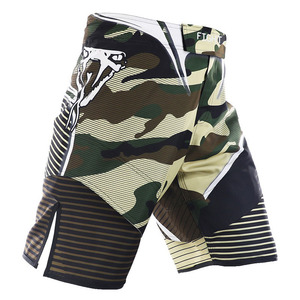 Servicios OEM, Precio Razonable, Shorts MMA Unisex de Diseño Personalizado, Casuales, Sólidos, de Cintura Media, Secado Rápido, Transpirables, de Spandex/Poliéster - Product Image 1