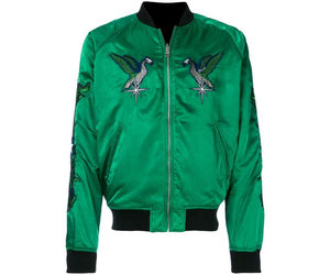 Vestes pour hommes veste souvenir en satin brodé pour hommes blouson aviateur dragon japonais vintage style streetwear réversible - Product Image 5