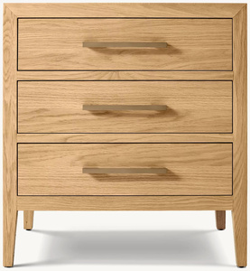 Muebles de cama minimalistas modernos, mesita de noche duradera de madera de caoba Suar de teca, Color Natural para Hotel, Villa, dormitorio, escuela - Product Image 2