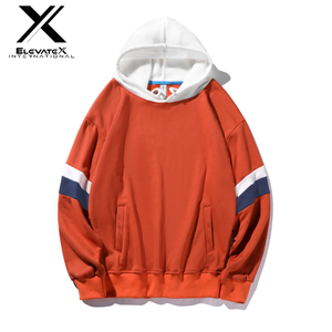 เสื้อฮู้ดสวมหัวผู้ชายสไตล์ฝรั่งเศสฤดูหนาวผ้าฟลีซผ้าฝ้าย100% หลากสีพิมพ์ลายปักโลโก้3D สีพื้น - Product Image 6