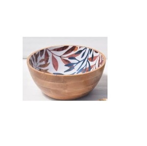 Multi-Functional Customized <b>Large</b> Serving Wooden <b>Bowls</b> for Fruits <b>Salad</b> Attractive Designer Sticker Printed At Wholesale Price - Product Image 4