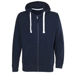 100% coton poids lourd fermeture éclair sweats à capuche séchage rapide respirant sur la taille manches longues fermeture éclair complète coton mélangé sweats à capuche - Product Image 5