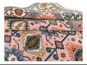 Alfombras de Lana/Seda de Alta Calidad Anudadas a Mano, Estilo Turco Oushak, Bordadas, Abstractas, Lavables, Antideslizantes, Reversibles, de Pelo Corto - Product Image 2