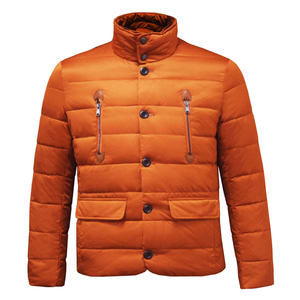 Veste d'hiver matelassée en toile personnalisée pour homme, mode de rue, unie, de haute qualité, élégante, avec capuche - Product Image 1