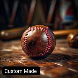 Béisbol de cuero genuino de vaca de 9 pulgadas y 5oz para uso en ligas mayores, tamaño y peso personalizables, pelotas de béisbol a granel - Product Image 4