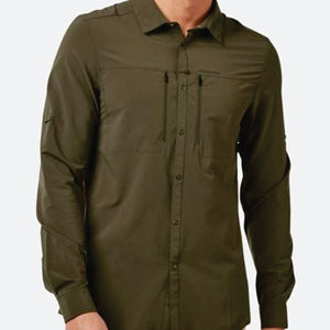Chemise de pêche tactique de plein air pour fabricant de vêtements, chemise en nylon à séchage rapide pour hommes, vêtements de travail décontractés, chemises de safari - Product Image 2