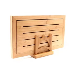 ถาดเสิร์ฟอาหารไม้ไผ่พร้อมที่จับสำหรับตกแต่งบ้านอาหารชาทนทานเป็นมิตรกับสิ่งแวดล้อมและน้ำหนักเบา - Product Image 2