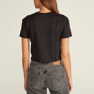 Jersey recortado de algodón 100% de talla grande personalizado para mujer, ropa de calle de Otoño de manga larga, forro frontal transpirable para otoño - Product Image 3