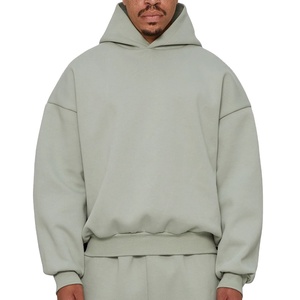 Temporada de invierno personalizada Hombres 80% Algodón 20% Poliéster Hombros caídos Sudaderas con capucha Estilo pulóver Sudadera con capucha de gran tamaño en Nurak 2025 - Product Image 5