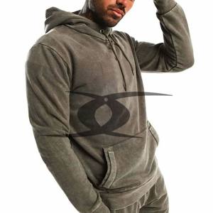 Ropa de calle para hombre, chándal térmico de gran tamaño lavado ácido, sudaderas con capucha personalizadas, sudadera deportiva vintage, chándal de peso pesado para hombre - Product Image 2