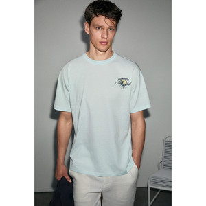GRIMELANGE FUENTES เสื้อยืดคอกลมพิมพ์ลายผ้าฝ้ายออร์แกนิก 100% สำหรับผู้ชาย - Product Image 3