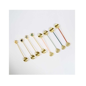 Ensemble de cuillères en acier couleur or Ensembles de cuillères à couverts de conception différente avec des ensembles de couverts de qualité supérieure en vrac - Product Image 1