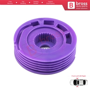 BWR296 Window Regulator Repair <b>Cable</b> Roll <b>Gear</b> Reel Wheel Pulley Front Left or Right Door for for Golf 3 1H0837461A 1H0837462A - Product Image 3