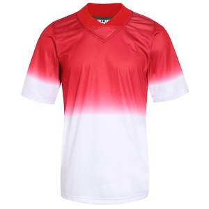 SIBRIN Maillot de Football Américain Sublimé Fabriqué en Usine Logo Personnalisé Polyester Tendance T-shirt de Rugby Rétro Col en V Surdimensionné - Product Image 1