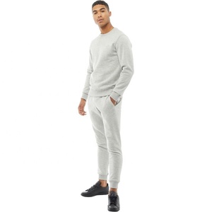 ชุดวอร์มคอกลมสำหรับผู้ชายชุดออกกำลังกายเล่นกีฬาผ้าคอตตอน100% ใส่วิ่ง - Product Image 2