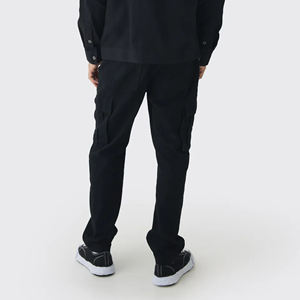 Nouveau pantalon de survêtement Cargo utilitaire tendance pour hommes avec poches cargo avant et latérales taille moyenne couleur unie Joggers Fit pantalons pour hommes - Product Image 6