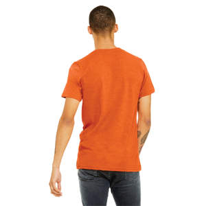 Heather Orange Unisex CVC Camiseta de manga corta: 52% Airlume Peed Ring Spun Cotton, 48% Poly, 32 Single, 4,2 oz - Product Image 3
