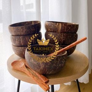 Nouvelle mode, bonne qualité, logo personnalisé, coffret cadeau artisanal, bol en coquillage naturel, bols en noix de coco avec cuillères - Product Image 4