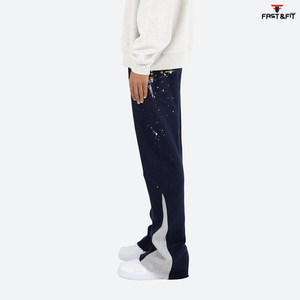 Logo personnalisé Pantalon de survêtement évasé d'extérieur taille moyenne pour hommes avec cordon de serrage élastique Imperméable et respirant - Product Image 5