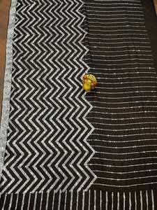 Collection Premium lourde et belle la plus tendance Fancy Wear Georgette Saree Blouse avec séquence Fabricant de travail Surat - Product Image 3