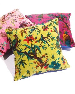 Funda de almohada de terciopelo de pintor mexicano, cojín decorativo Floral Frida, cojín de Arte de pintor mexicano jardín país México Muertes cojín - Product Image 2