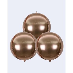 Globo de fiesta Party Love 4D color oro rosa, 24 cm, 10 pulgadas, bolsa de 12 unidades - Product Image 1