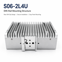 PC industriel sans ventilateur Intel Celeron J6412, double LAN, entrée 9-36V DC, support rail DIN, support mural, ordinateur embarqué S06-2L4U