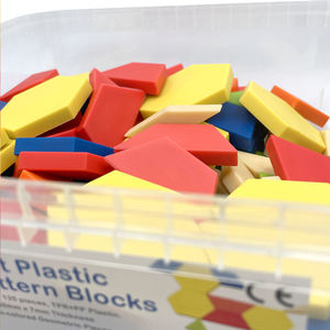 Juego de 125 Piezas de Bloques de Patrones Geométricos de Plástico Suave para Niños de 2 a 4 y de 5 a 7 Años, Juguete Educativo Unisex - Product Image 6