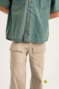 เสื้อยีนส์แขนสั้นสำหรับผู้ชายผ้าฝ้ายระบายอากาศได้ดีเสื้อแฟชั่นลำลองไซส์ใหญ่สำหรับฤดูร้อน - Product Image 4