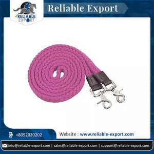 Riendas de caballo de poliéster duraderas con logotipo personalizado con cómodo Tipo de gancho ecuestre de ajuste de latón para equitación y entrenamiento - Product Image 6