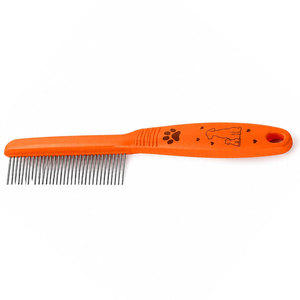 <b>SHEARS</b> BEAUTY Orange Eco-Friendly Waterproof Pet Grooming Comb with Stainless Steel Teeth <b>Dog</b> Cat Design Handle for Hair Care - Product Image 6