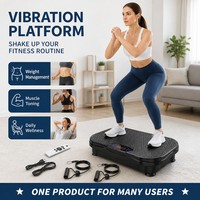 Plateforme vibrante 200 kg avec télécommande, planche vibrante pour entraînement corporel complet, équipement de fitness à domicile, OEM