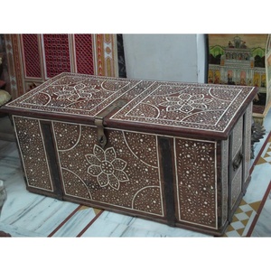 Consola con Incrustaciones de Hueso, Mesa con Incrustaciones de Hueso con Diseño Floral - Product Image 2