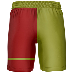 Pantalones Cortos Deportivos para Hombre, Color Morado Sólido, Cintura Elástica con Cordón, Secado Rápido, Tejido de Poliéster con Bolsillos, Corte Casual - Product Image 6