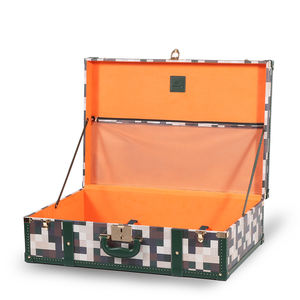 Conjunto <span class=keywords><strong>de</strong></span> equipaje vintage personalizado <span class=keywords><strong>de</strong></span> 20 pulgadas <span class=keywords><strong>Maletas</strong></span> <span class=keywords><strong>de</strong></span> cuero PU unisex con estilo retro para viajar - Product Image 3