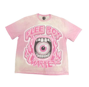 Camiseta con lavado de ácido gráfico Vintage para hombre, Material de algodón estampado de pantalla pesado cuadrado de gran tamaño lavado desgastado personalizado - Product Image 5