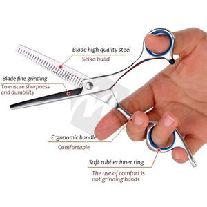 Tijeras de Entresacar para Cabello de Alta Calidad, Acabado Pulido, Diseño Personalizado, Ligeras y Elegantes - Product Image 5