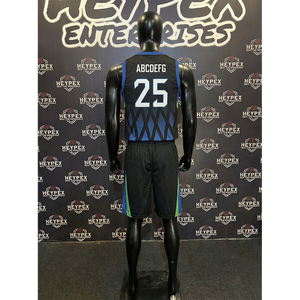 ชุดบาสเก็ตบอลผ้าทวิลล์โพลีเอสเตอร์ 100% แบบสั่งทำพิเศษ พิมพ์ลายตามต้องการ ชุดทีม ระบายอากาศได้ดี มีไซส์พลัส - Product Image 2