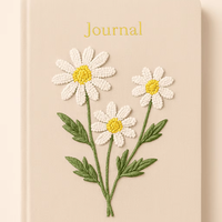 Funda de Libro Bordada Personalizada de Lujo, Estilo Americano, Diseño Floral, para Uso Escolar, Cubierta de Encuadernación Dura, Color Personalizado, Embalaje Personalizado