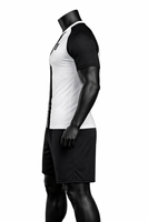 Ensemble de maillots de football personnalisés pour hommes, manches courtes, col en V, séchage rapide, coupe ajustée, protection UPF 50, marque personnalisée, nom de l'équipe