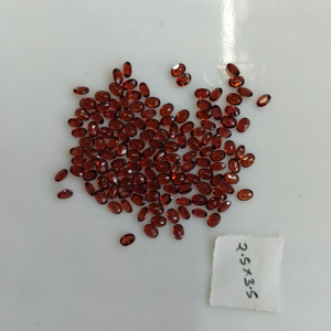 Granate Rojo Natural de 3.5x2.5MM, Corte Ovalado, Piedra Preciosa Suelta de la Mejor Calidad para la Fabricación de Joyas - Product Image 5