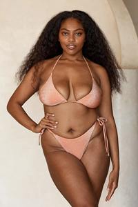 2025 Custom Swimwear Manufacturer Shimmer Fabric <b>Bikini</b> Sexy Glitter <b>Bikini</b> Bathing Suits for Women - Product Image 3