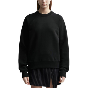 Pull-over à col rond imprimé surdimensionné pour femmes, sweat-shirt en coton à manches longues et épaules tombantes de haute qualité - Product Image 1